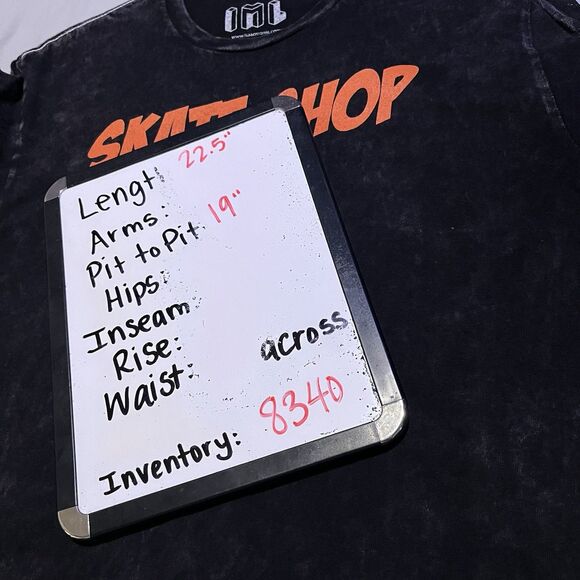 IML West Coast California Skate Shop Skeleton Riding Skateboard Graphic Tee Sz M - Picture 8 of 8